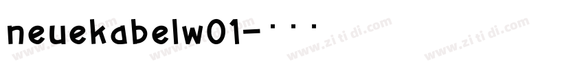 neuekabelw01字体转换