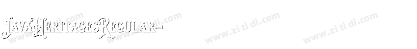 JavaHeritagesRegular字体转换 JavaHeritagesRegular字体转换