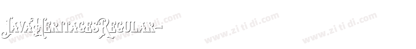 JavaHeritagesRegular字体转换 JavaHeritagesRegular字体转换