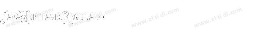 JavaHeritagesRegular字体转换 JavaHeritagesRegular字体转换