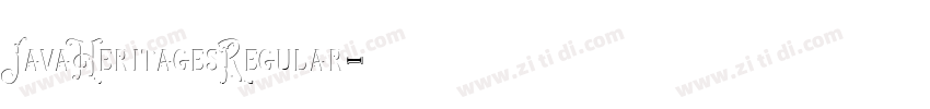 JavaHeritagesRegular字体转换 JavaHeritagesRegular字体转换