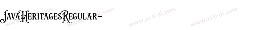 JavaHeritagesRegular字体转换 JavaHeritagesRegular字体转换