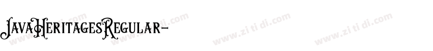 JavaHeritagesRegular字体转换 JavaHeritagesRegular字体转换