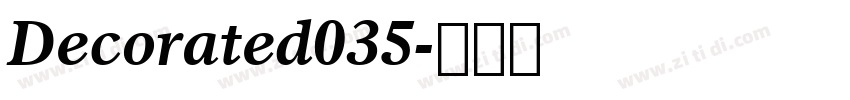 Decorated035字体转换