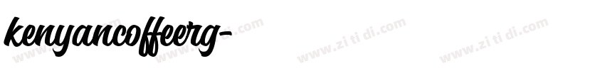 kenyancoffeerg字体转换