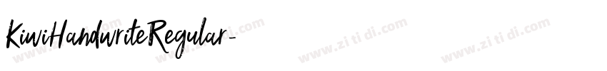 KiwiHandwriteRegular字体转换
