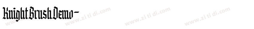 KnightBrushDemo字体转换