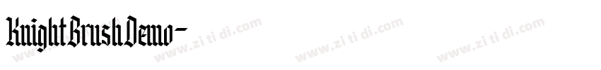 KnightBrushDemo字体转换