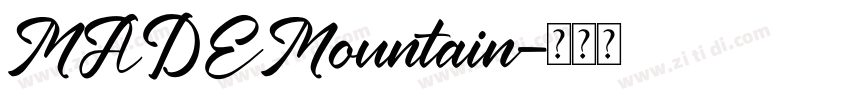 MADEMountain字体转换
