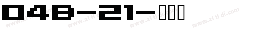 04B-21字体转换