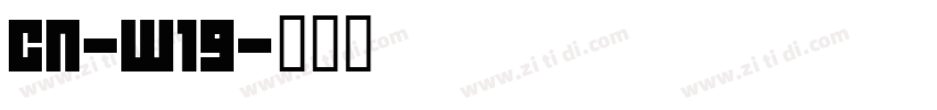 CN-W19字体转换