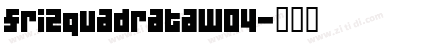 frizquadrataW04字体转换