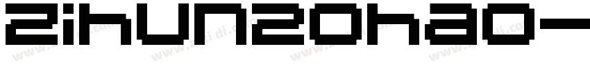 zihun20hao-shitouti字体转换