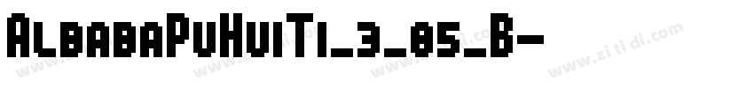 AlbabaPuHuiTi_3_85_B字体转换