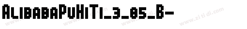 AlibabaPuHiTi_3_85_B字体转换