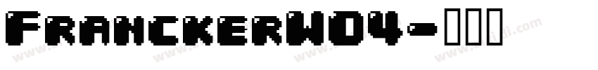 FranckerW04字体转换