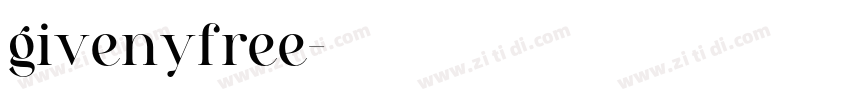 givenyfree字体转换