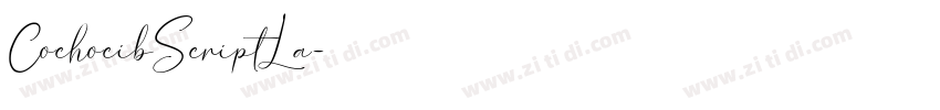 CochocibScriptLa字体转换