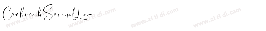CochocibScriptLa字体转换
