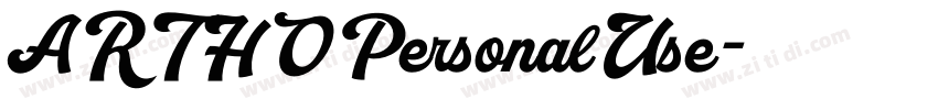 ARTHOPersonalUse字体转换