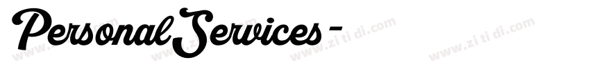 PersonalServices字体转换