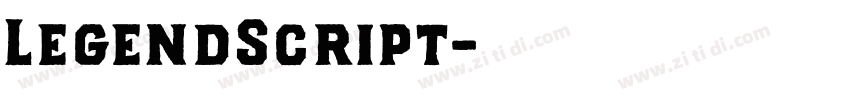 LegendScript字体转换