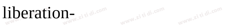 liberation字体转换