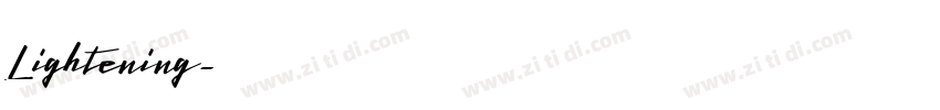 Lightening字体转换