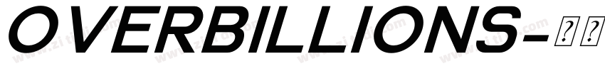 overbillions字体转换