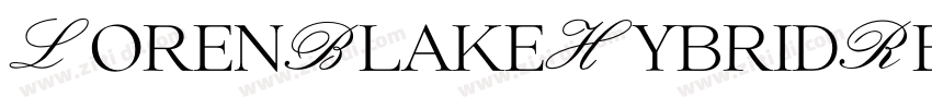 LorenBlakeHybridRegu字体转换