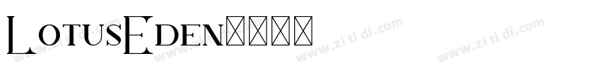 LotusEden字体转换