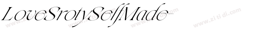 LoveSrotySelfMade字体转换