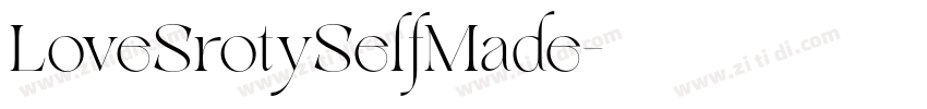 LoveSrotySelfMade字体转换