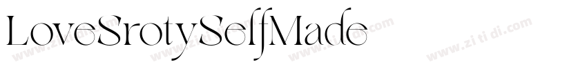 LoveSrotySelfMade字体转换