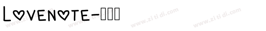 Lovenote字体转换