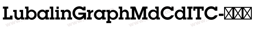 LubalinGraphMdCdITC字体转换