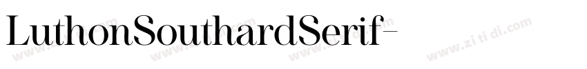 LuthonSouthardSerif字体转换
