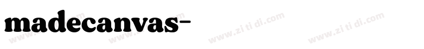 madecanvas字体转换