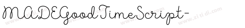 MADEGoodTimeScript字体转换
