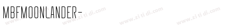 MBFMoonlander字体转换
