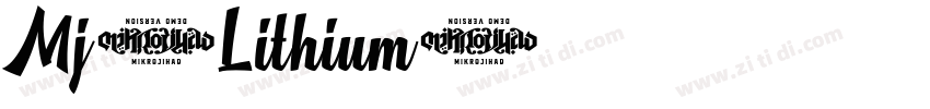 Mj_Lithium字体转换