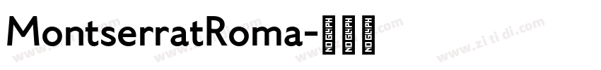 MontserratRoma字体转换