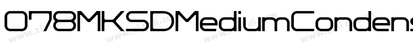 078MKSDMediumCondens字体转换