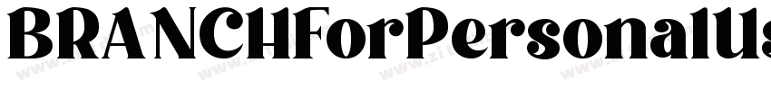 BRANCHForPersonalUse字体转换