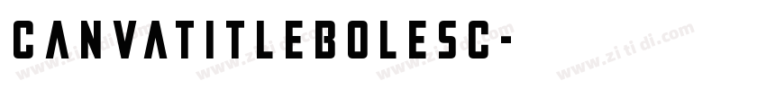 CanvaTitleBoleSC字体转换