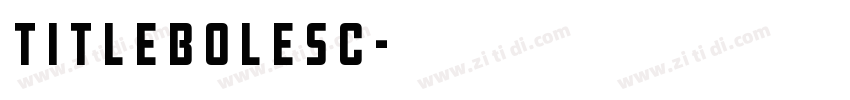 TitleBoleSC字体转换