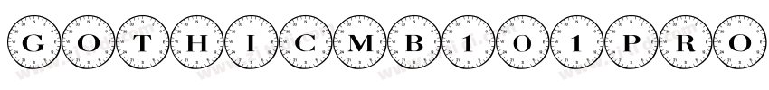 GothicMB101Pro字体转换
