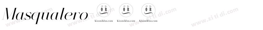 Masqualero字体转换