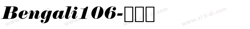 Bengali106字体转换