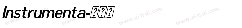 Instrumenta字体转换